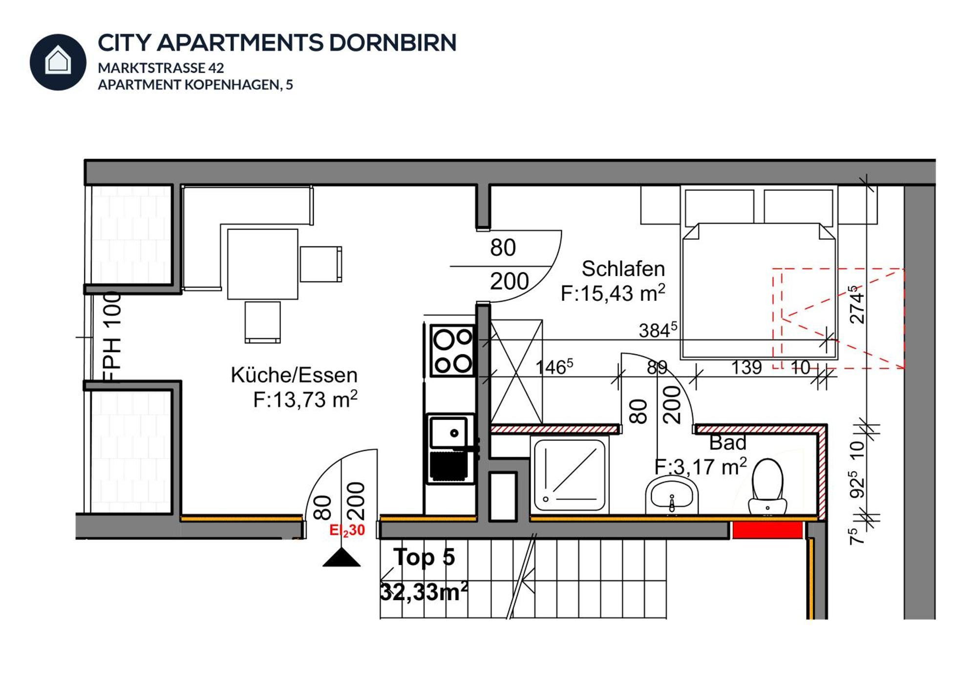 Apartmán Gemuetliches Im Stadtzentrum Dornbirn, Kopenhagen 5 Dornbirn